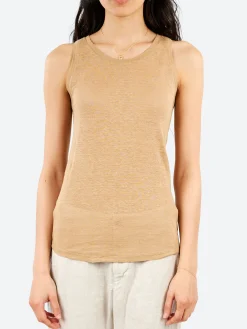 Pomandère - Linen Jersey Tank Top in Rope