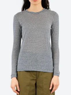 Pomandère - Long-Sleeved T-Shirt in Indaco