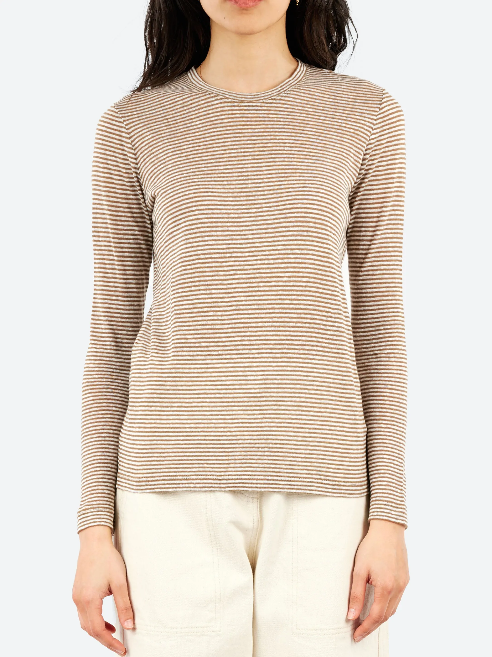 Pomandère - Long-Sleeved T-Shirt in Hazelnut