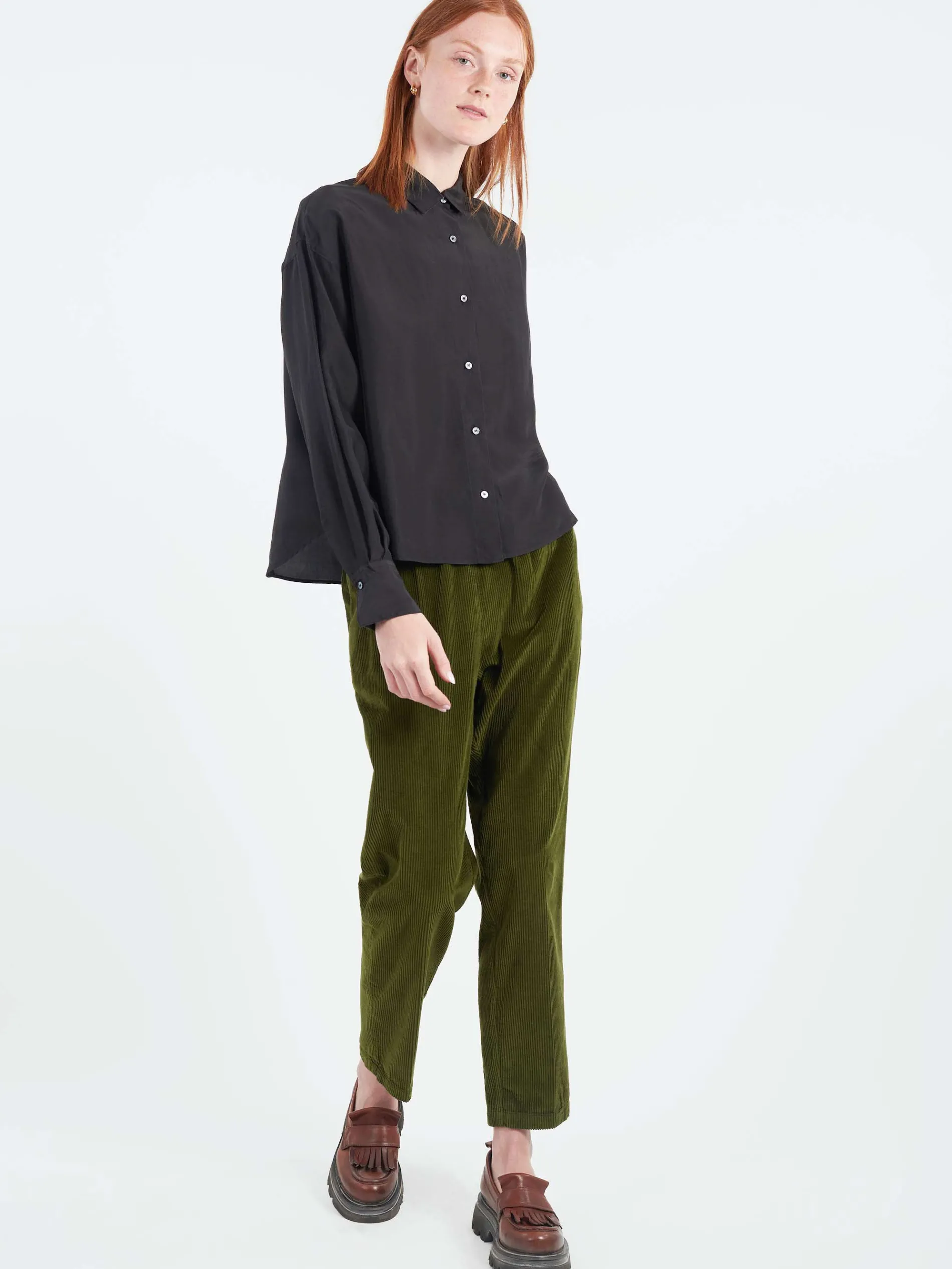 Pomandère - Silk Shirt in Black