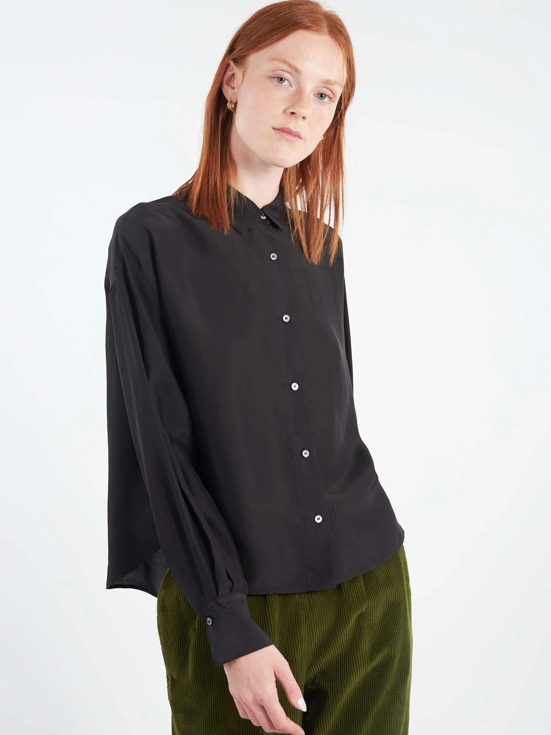 Pomandère - Silk Shirt in Black