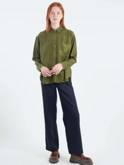 Pomandère - Silk Shirt in Sage
