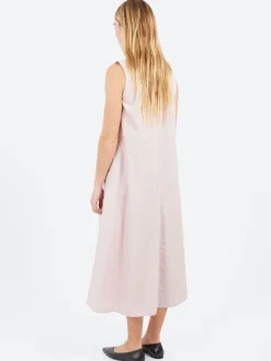 Pomandère - Sleeveless Poplin Dress in Magnolia