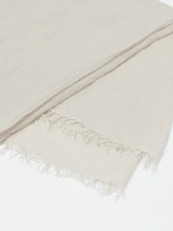 Pomandère - Tencel and Wool Gauze Scarf in Ice