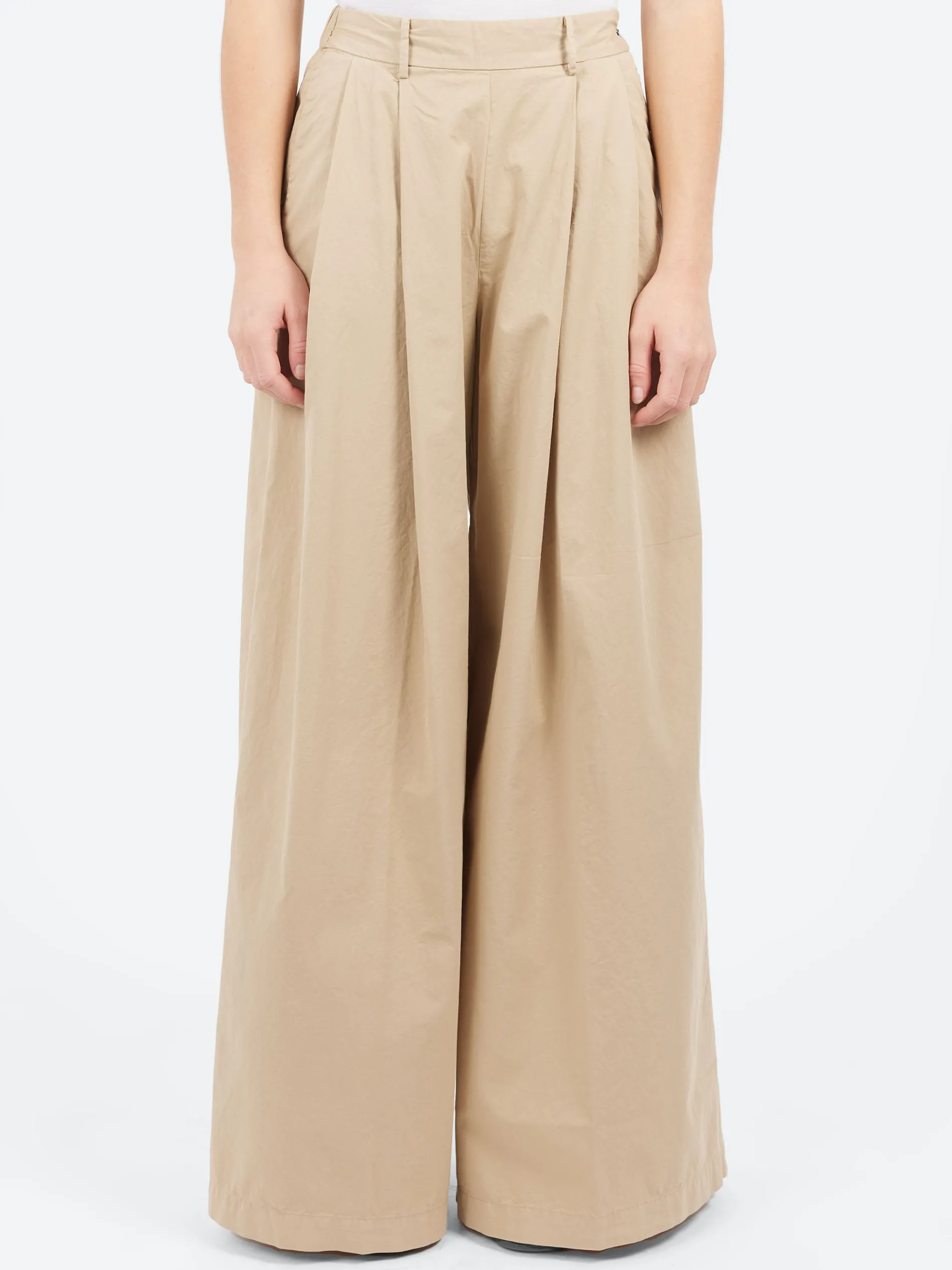 Pomandère - Wide Leg Trousers in Sand