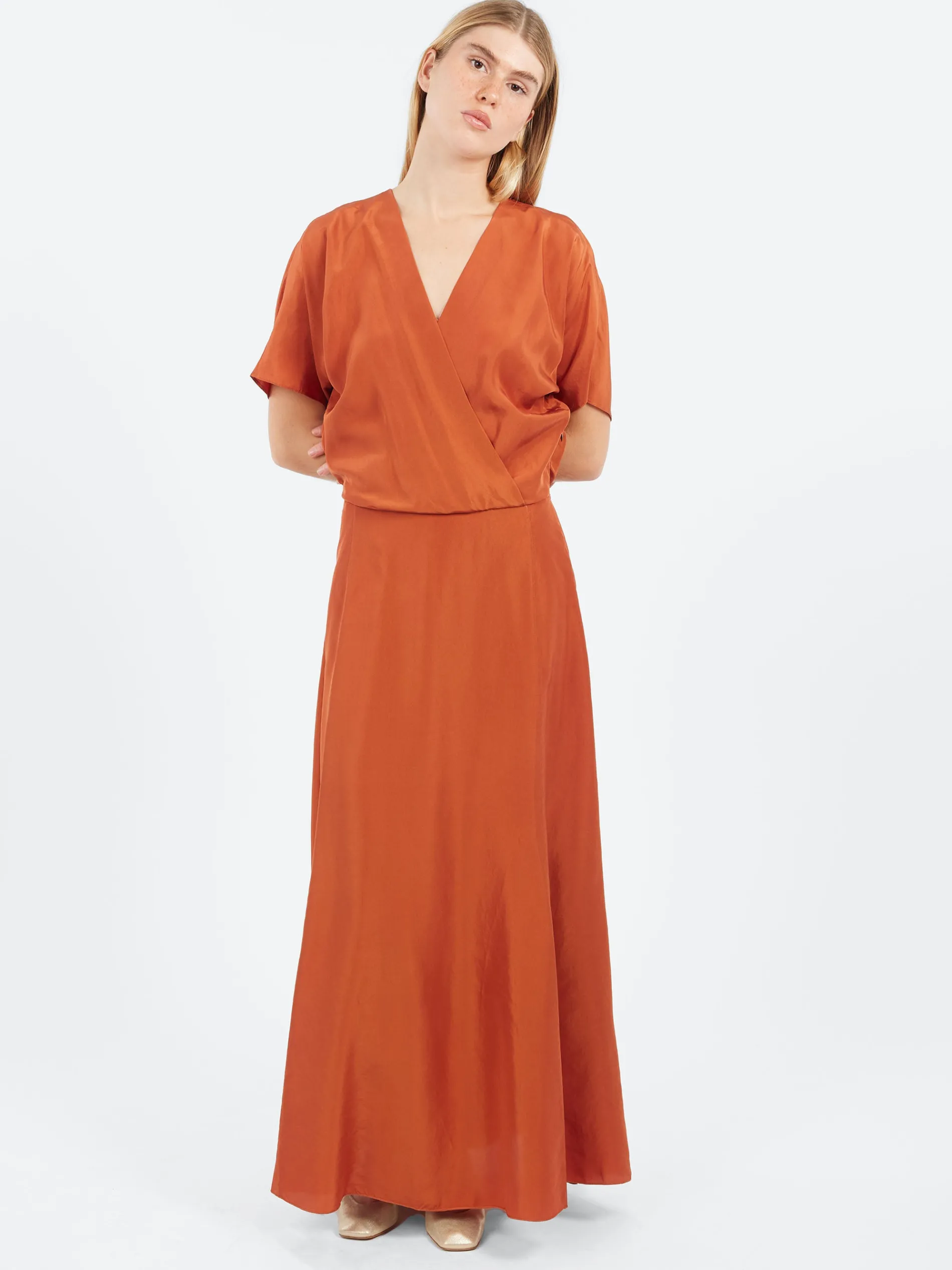 Pomandère - Wrap Dress in Maple