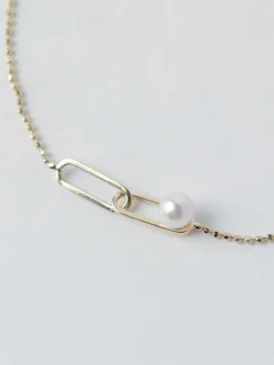 Poppy Finch - Double Link Pearl Bracelet