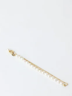 Poppy Finch - Keshi Pearl Bead Chain Bracelet