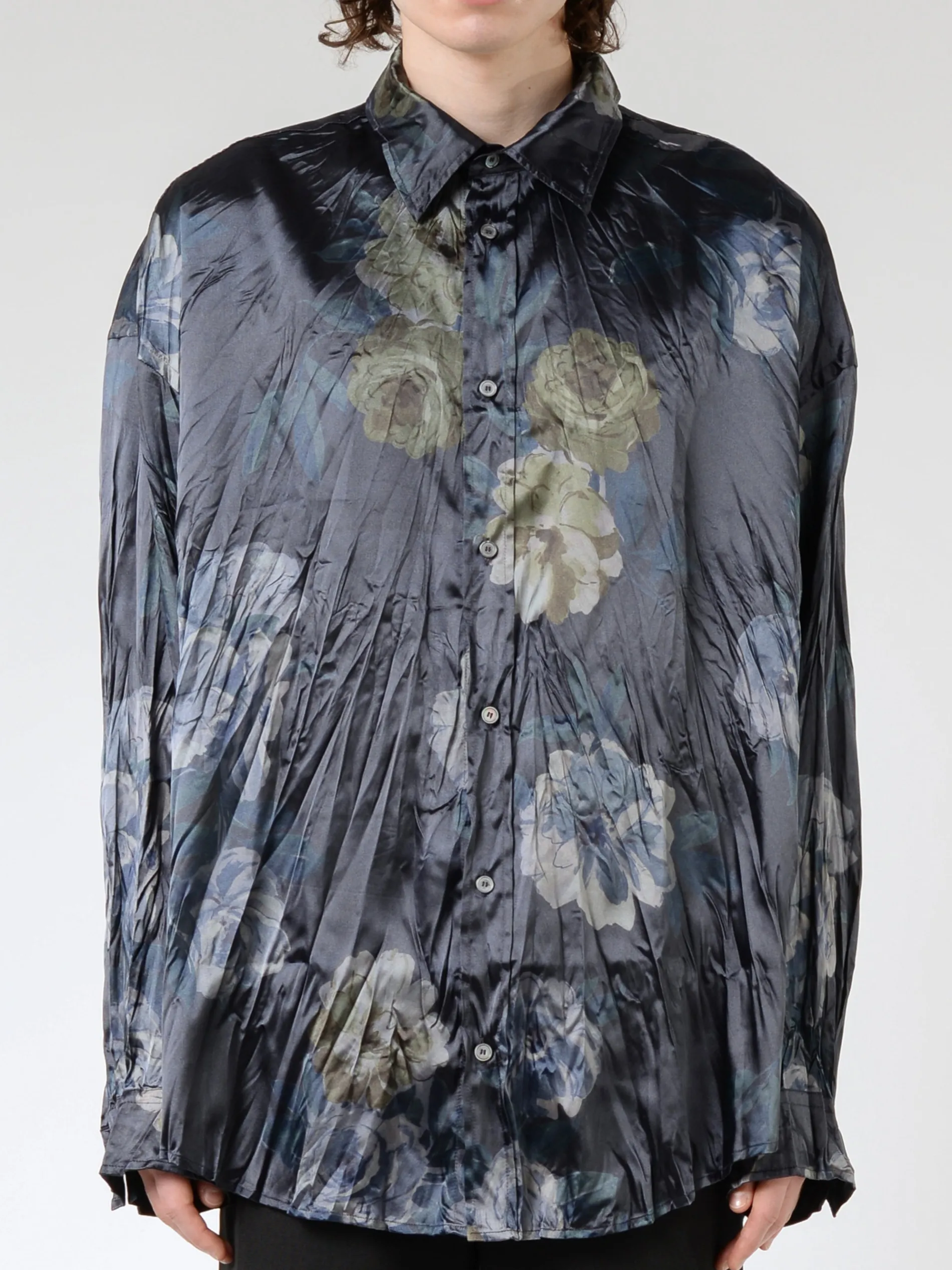 Printed Button-Up Shirt