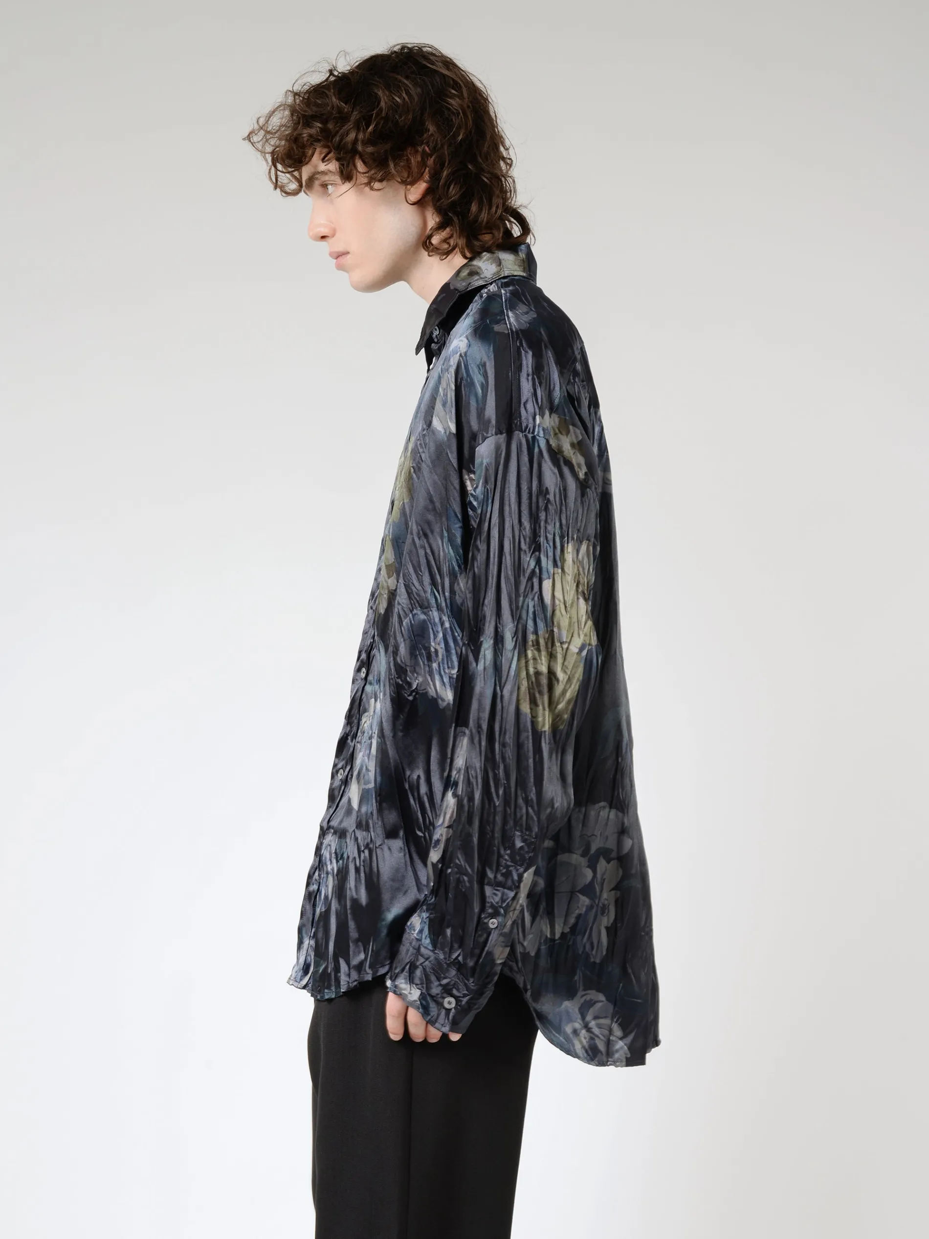 Printed Button-Up Shirt