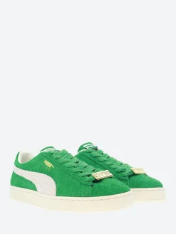 Puma - Suede Fat Lace in Green and White