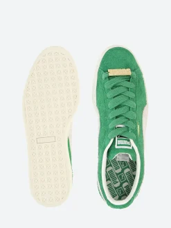 Puma - Suede Fat Lace in Green and White