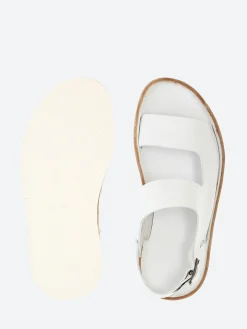 Punto Pigro - Alpha 3 Two Strap Sandal in Bianca Vacchetta