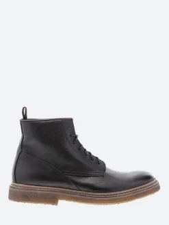 Punto Pigro - Benjamine Lace-Up Boot in Nero Topeka