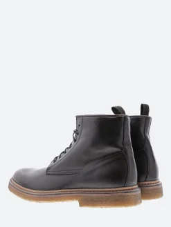 Punto Pigro - Benjamine Lace-Up Boot in Nero Topeka