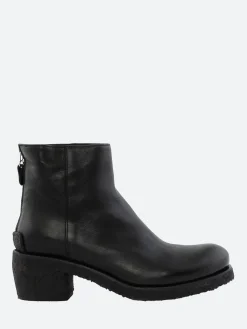 Punto Pigro - Texas 03 Heeled Ankle Boot in Nero Topeka