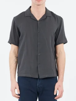 Rag & Bone - Avery Gauze Shirt in Dark Grey Stripe