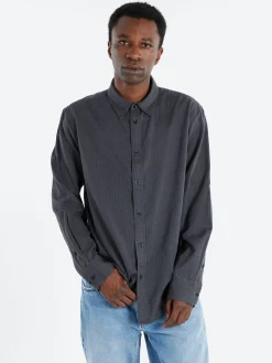 Rag & Bone - Finch Dobby Shirt in Black Stripe