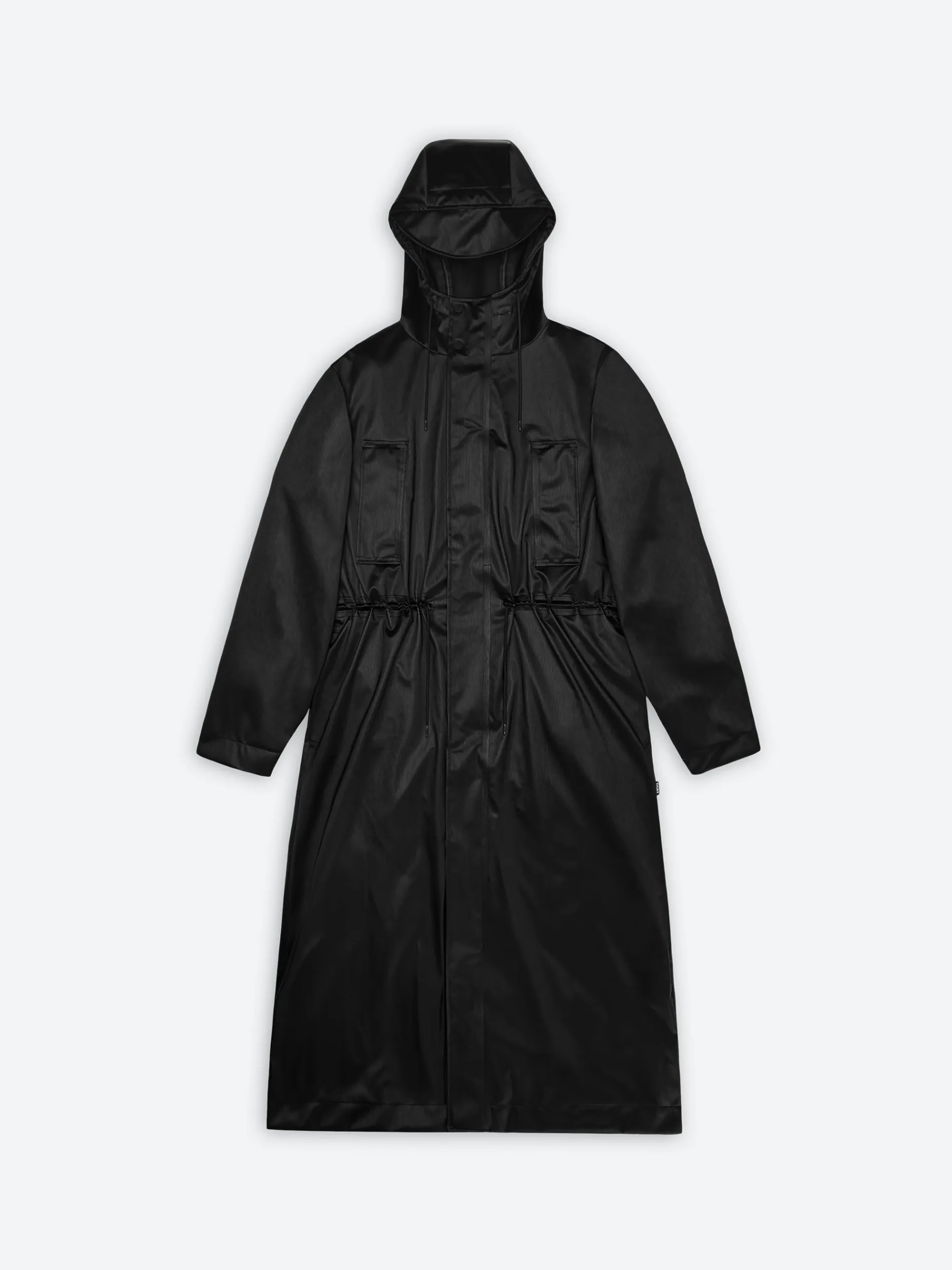Rains - Bold Longest Jacket in Black