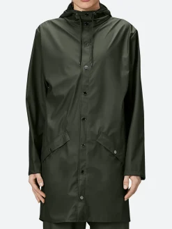 Rains - Long Jacket in Green