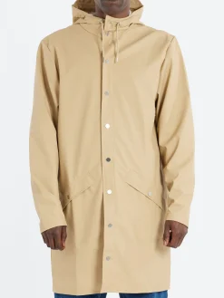 Rains - Long Jacket in Sand