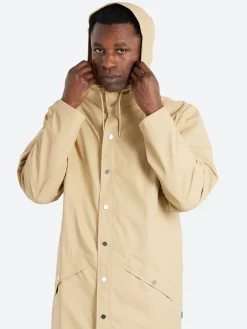 Rains - Long Jacket in Sand