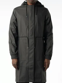 Rains - String Parka in Black