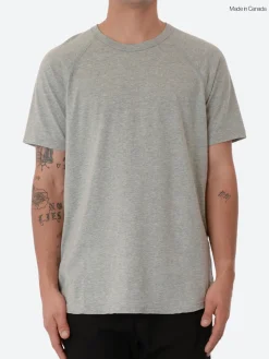Reigning Champ - Lightweight Jersey Raglan T-Shirt in Heather Grey