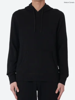 Reigning Champ - Lightweight Terry Pullover Hoodie in Black