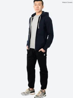 Reigning Champ - Midweight Terry Full Zip Hoodie in Navy