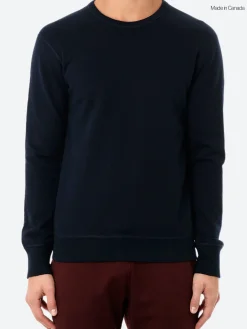 Reigning Champ - Midweight Terry Crewneck in Navy