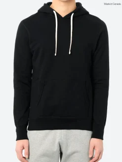 Reigning Champ - Midweight Terry Pullover Hoodie in Black