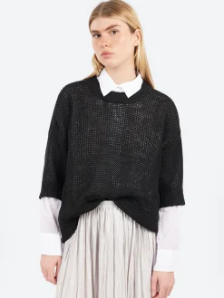 Roberto Collina - Boxy T-Shirt in Nero