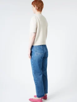 Roberto Collina - Crop Crewneck in Meringa (White)