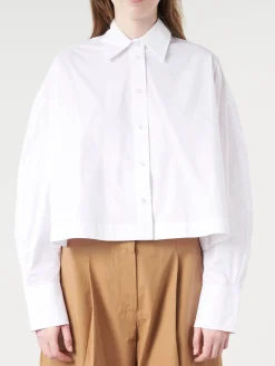 Roberto Collina - Cropped Boxy Shirt in Bianco
