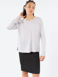 Roberto Collina - Long Sleeve Crewneck in Grigio