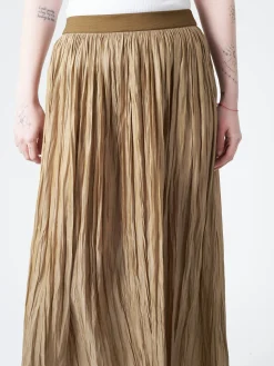 Roberto Collina - Pleated Skirt in Khaki