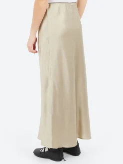 Roberto Collina - Silk Slip Skirt in Militare