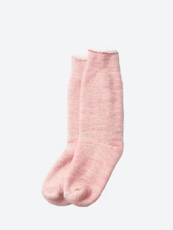 ROTOTO - Double Faced Crew Sock in Pink
