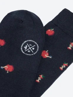 Royalties Paris - Adam Apple Socks in Marine