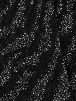 Royalties Paris - Amelia Zebra-Print Socks in Nero