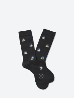 Royalties Paris - Elliot Beagle Socks in Nero