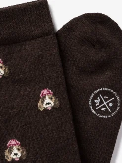 Royalties Paris - Elliot Beagle Socks in Chocolat