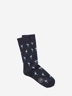 Royalties Paris - Flamingo Socks in Marine