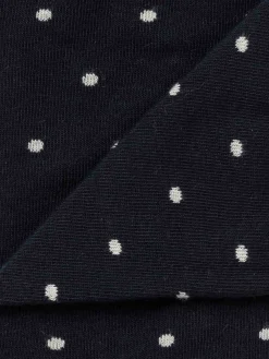Royalties Paris - Mistinguett Polka Dot Sock in Marine