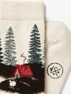 Royalties Paris - Noe Chalet Socks in Ivoire