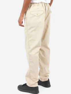Sage de Cret - Cotton Chino Cloth Peg Top Pants in Beige