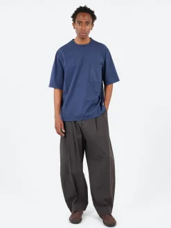 Sage de Cret - Max Weight Jersey Crew Neck Short Sleeve T-Shirt in Navy