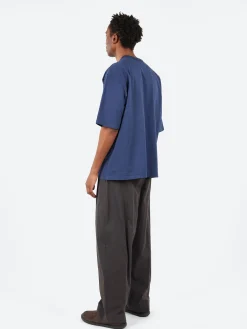 Sage de Cret - Max Weight Jersey Crew Neck Short Sleeve T-Shirt in Navy