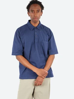 Sage de Cret - Max Weight Jersey Short Sleeve Polo Shirt in Navy